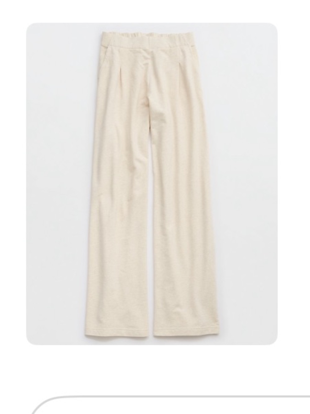 aerie Heather Frost Lightweight Fleece Trouser - Heather Frost